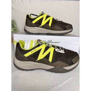 Eddie Bauer Thielsen Trail Hiking Sneaker Olive Lime Punch Women's 11